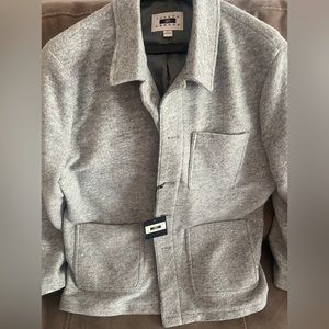 Joseph Abboud Modern Fit Barn Jacket, Gray